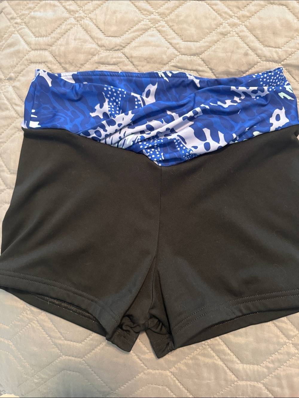 Varsity Black spandex shorts